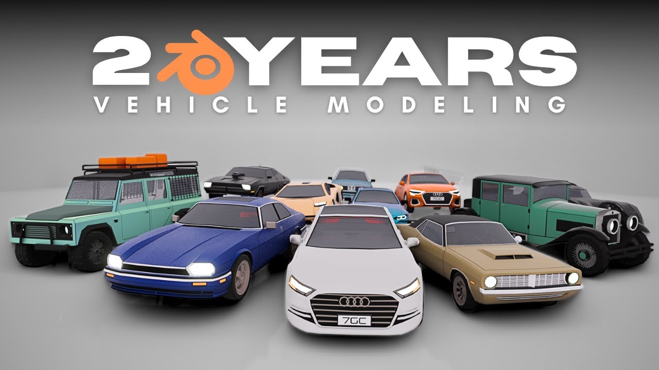 2 Years in 3 Minutes: My Low Poly Car modeling Journey in Blender - YouTube