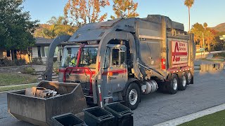 Athens Services Manual Trash Collection in Glendora, Truck 69  Part 2 11/16/2022