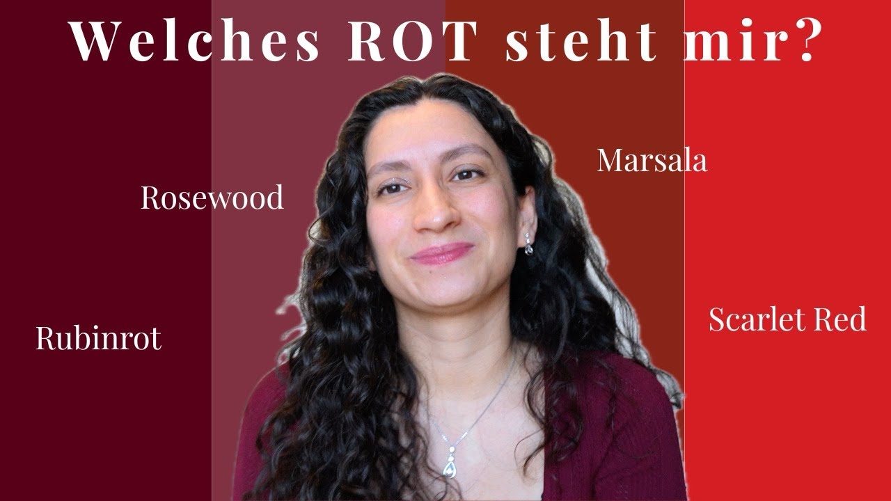Rottöne für die 12 Farbtypen. Finde dein perfektes Rot!