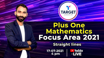 Plus One Focus Area 2021 | Straight Lines | Mathematics | Shahas Sir