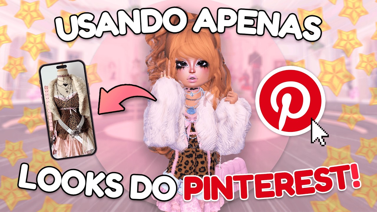 Jogando DRESS TO IMPRESS mas eu SÓ posso usar REFERÊNCIAS DO PINTEREST!