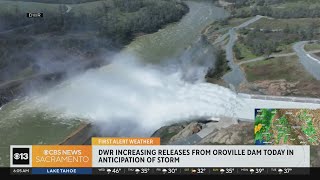 DWR conducting water releases at Oroville Dam