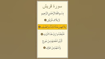 سورة قريش مكررة بصوت مشاري العفاسي
