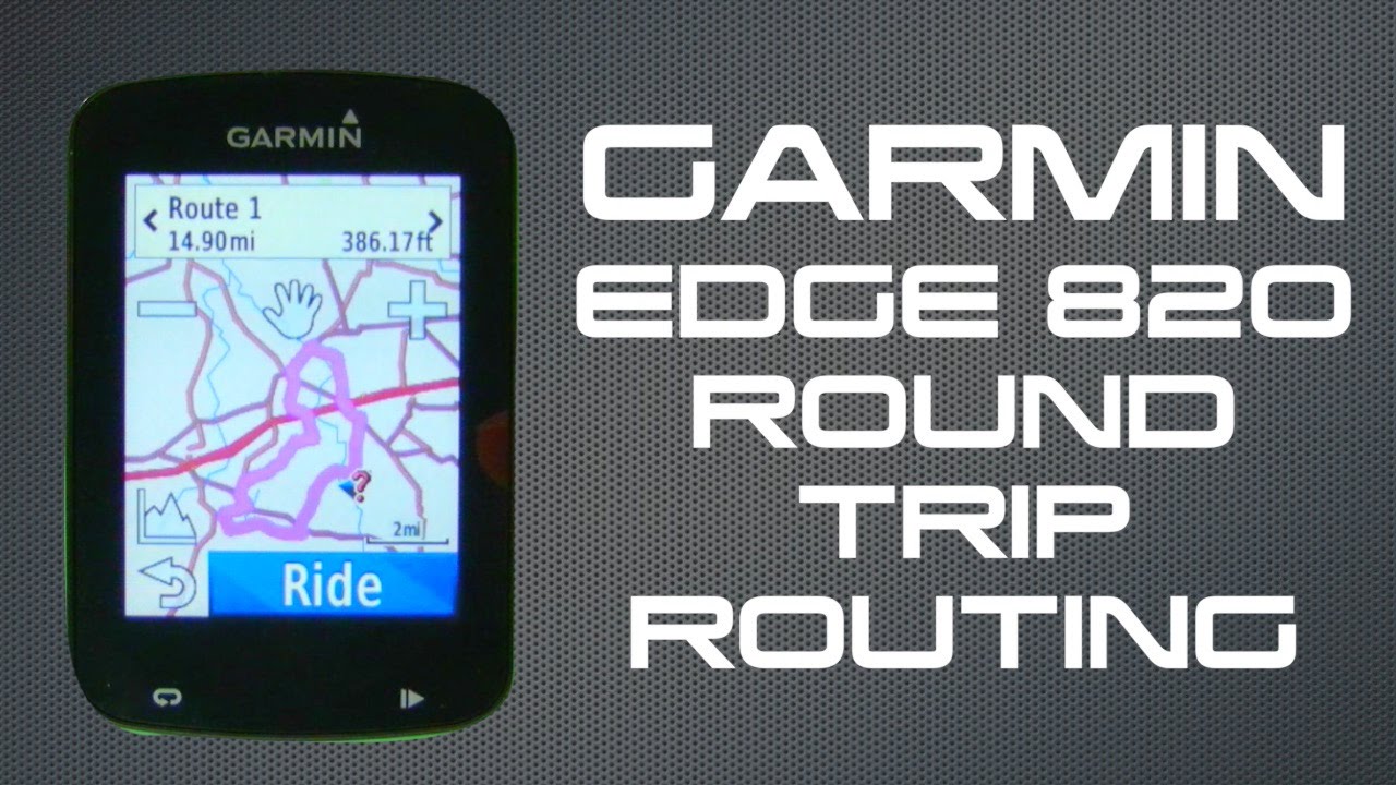 garmin round trip routing