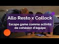 Allo resto by just eat x collock  un escape game comme activit de cohsion dquipe