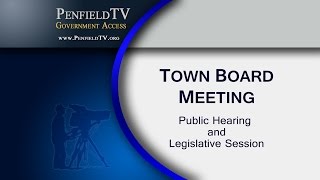 2016-10-05 PEN Town Brd Legislative Session
