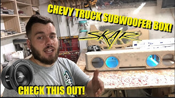 2016 Chevy Truck Subwoofer Box! LEDS-Plexiglass-AeroPort- Skar SVR 8”-IN THE SHOP WITH CUSTOMLOWZ 81