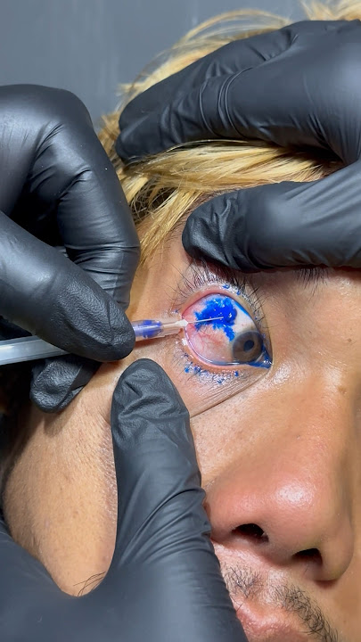 Pembuatan Tato mata  seperti ini ! #art #tattoo #eyetattoo #ehghem