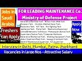 Jobs in Saudi Arabia | Maintenance project | Interview in Delhi, Mumbai, Patna &amp; Jharkhnd| Apply now