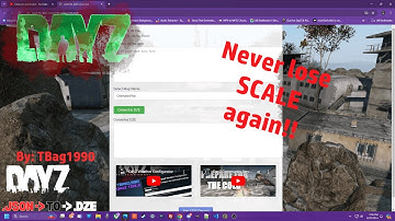 Easily Convert Json back to .dze to edit scaled files!