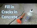 How to Fill in Cracks in Concrete