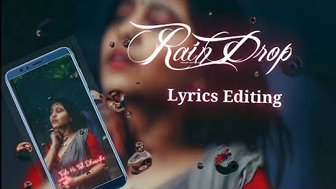 Tending image sliding raindrop Lyrics status video editing// Alight motion+Node video apk