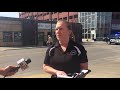 CPD Public Information Officer Bryana Larimer briefs on downtown suicide