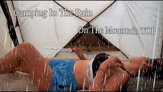 SOLO CAMPING IN THE RAIN - RELAXING IN TENT WITH THE SOUND OF RAIN AND BEAUTIFUL WATERFALL DAY 2