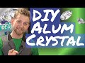 How to grow Alum crystals! - Huge alum crystals diy in supersaturated solution.