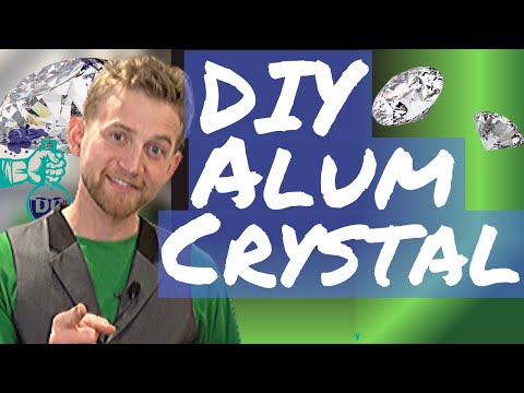 How to grow Alum crystals! - Huge alum crystals diy in supersaturated solution.