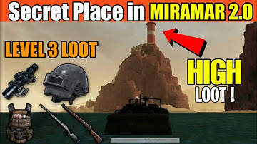 Pubg Mobile New LEVEL 3 LOOT Secret location Miramar Map 2.0 | Pubg 0.18.0