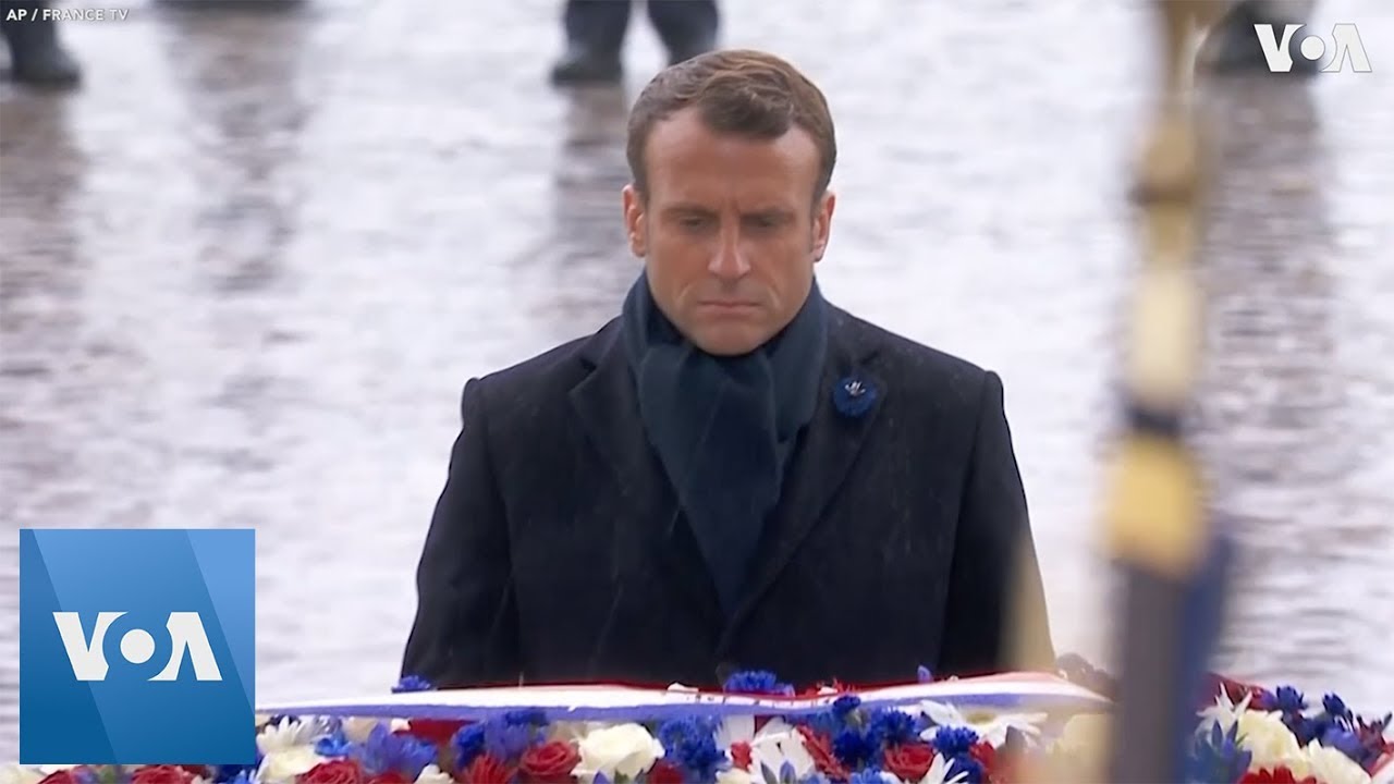 Macron Marks Armistice Day, 101 Years After End of WWI