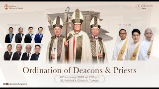 Kebaktian Pentahbisan 按牧典礼 Ordination Service
