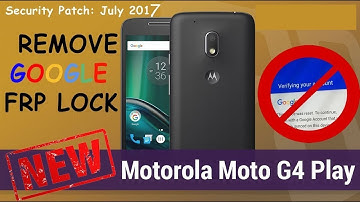 Bypass FRP Google Account For MOTO E4 XT-1767 one click