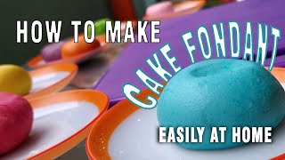 How to make fondant at home/ fondant for beginners /no marshmallow/ only 5 ingredients