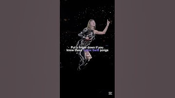 Put a finger down if you know these Taylor Swift songs...|| #swifties #taylorswift #theerastour
