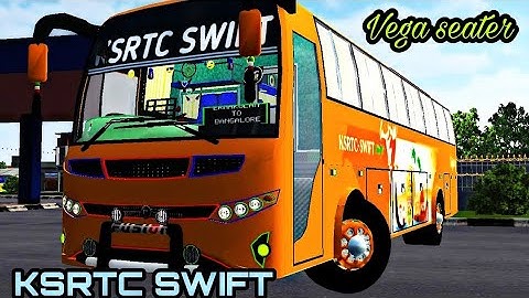 New KSRTC SWIFT Vega Seater Bus Mod For Bussid l Bus Simulator Indonesia#bussidmods