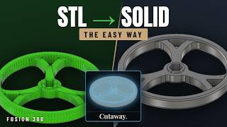 STL/Mesh to Solid in Fusion 360 - Reverse Engineering Workflow
