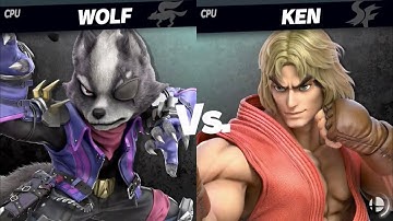 Super Smash Bros. Ultimate - Wolf vs Ken