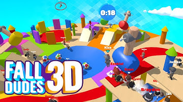 Fall Dudes 3D: The Best Mobile Game Similar to Fall Guys - All Maps + Victory | Gameplay#1 (Android)