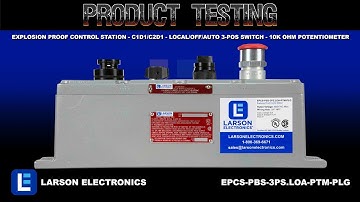Explosion Proof Control Station - C1D1/C2D1 - Local/Off/Auto 3-Pos Switch - 10k Ohm Potentiometer