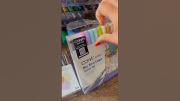 Trying COPIC MARKERS FOR THE FIRST TIME🤩😩 #shorts #youtube #tiktok