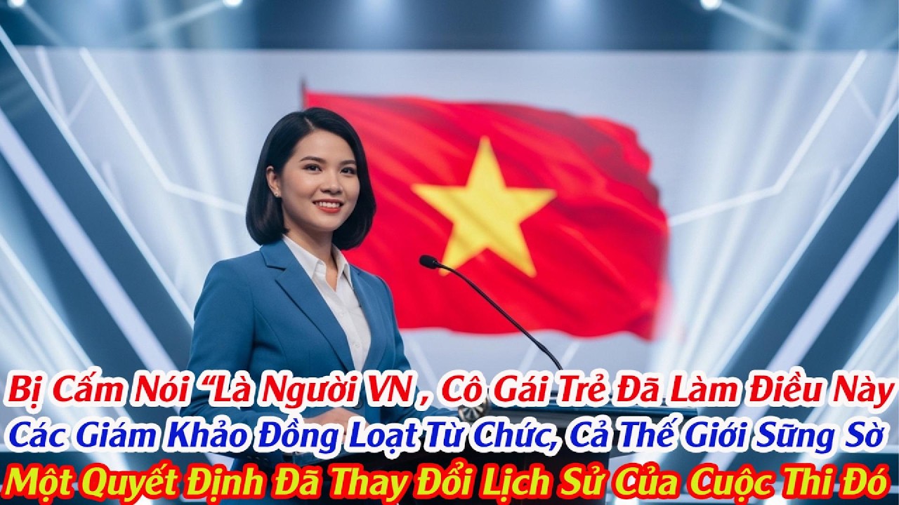 Bị Cấm Nói ‘Tôi Là Người Việt Nam’, Cô Gái Từ Chối Giải Thưởng, Ban Giám Khảo Đồng Loạt Đứng Lên.