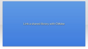 Link a shared library with CMake
