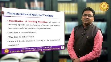 Models of Teaching – Part I - Dr. Gajanan Gulhane