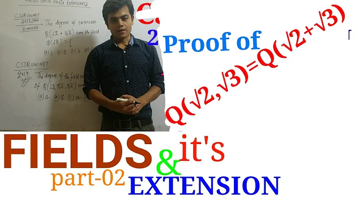 Field Extension|Part02|BSC|MSCmaths|Q(√2,√3)=Q(√2+√3) Proved