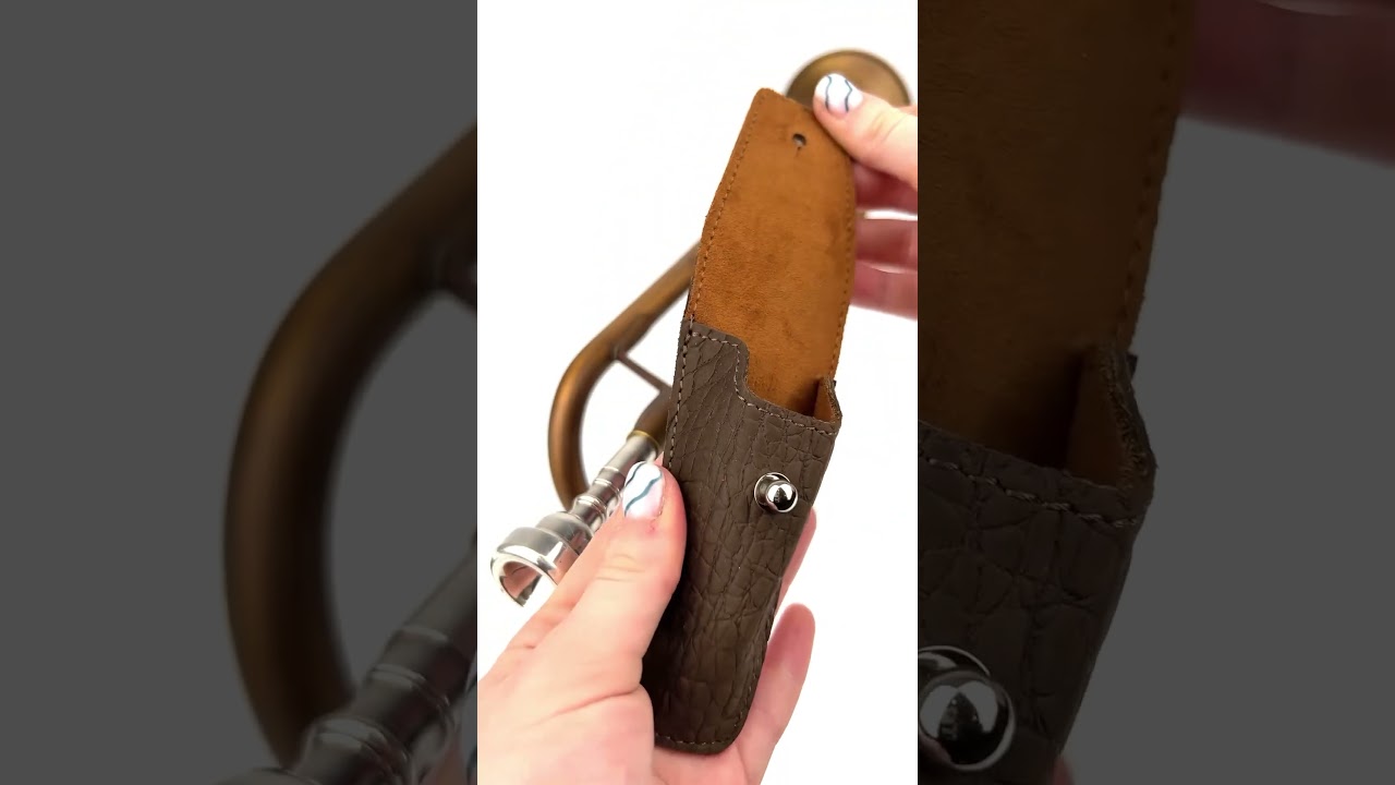 Trumpet Mouthpiece Leather Pouch MG Leather Work