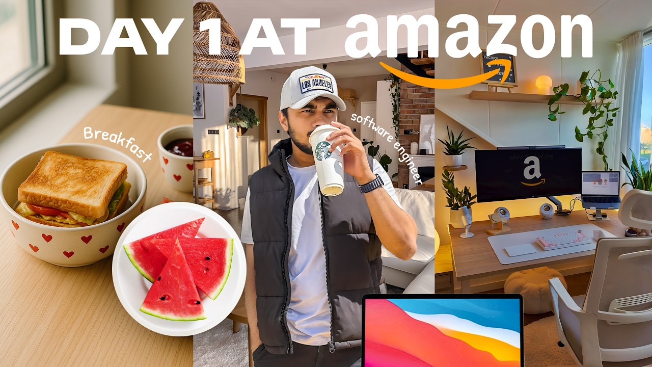 DAY 1 at @amazon | Software Engineer | Vlog - YouTube