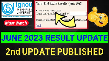 ignou june 2023 exam result update new update published | ignou result update 2023