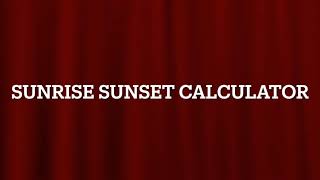 Sunrise Sunset Calculator android app screenshot 3