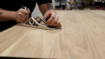 Flattening A Table Top After Glue Up - Woodworking  Quick Tips