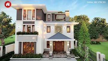 MẪU BIỆT THỰ HIỆN ĐẠI MÁI NHẬT 3 TẦNG - VIDEO 11