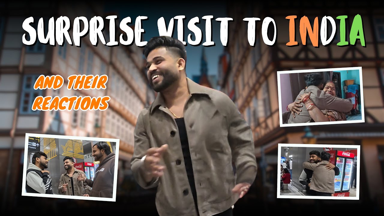 Surprise Visit to India After 1 Year 🇮🇳 | Parents and Friends Reaction Will Melt Your Heart ❤️