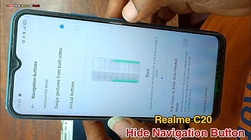 realme c20 back button settings // How to hide navigation button  bar Realme c20