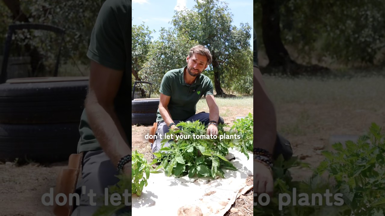 Pruning Tips for Tomatoes 🌿🍅 Good pruning = healthy productive plants #garden #tomato #gardening