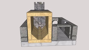 3D animation of building up the Batch Rocket Stove