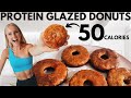 50 Cal Glazed Protein Donuts! Easy, quick & low calorie anabolic recipe!