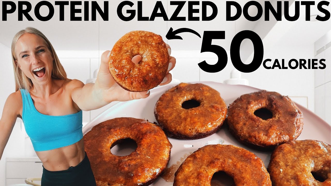Протеиновые пончики в глазури (50 калорий)! Простой, быстрый и низкокалорийный рецепт для анаболи...