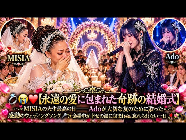💍😭❤️【永遠の愛に包まれた奇跡の結婚式】MISIAの人生最高の日――Ado