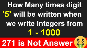 The number of times the digit 5 will be written when listing the integers from 1 to 1000, is